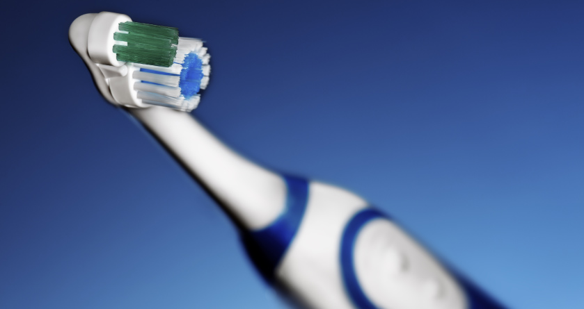 electric toothbrush close up